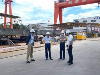 Wei Min, Chairman of the CPPCC of Tianning District, visited Steel Georgian Steel